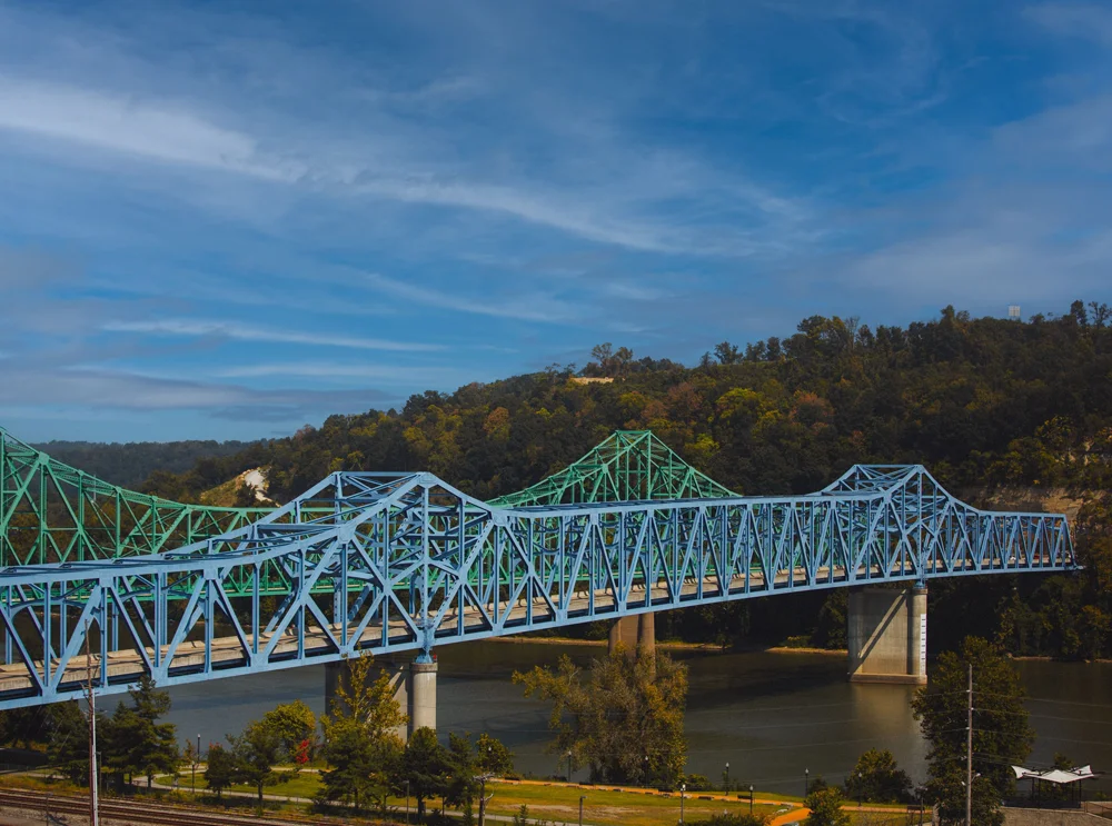 Owensboro Blue Bridge over the Ohio River near Equity Medical’s Owensboro, Kentucky research location