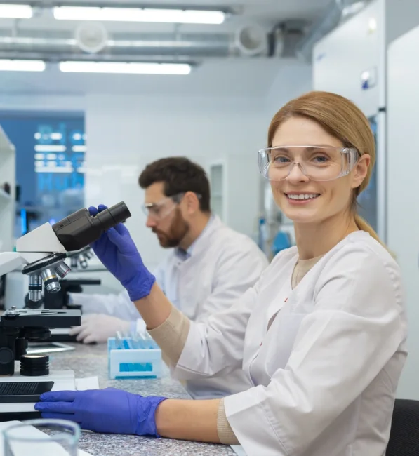 Equity Medical laboratory technician performing sample analysis